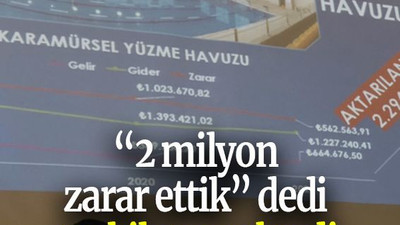 “2 milyon zarar ettik” dedi teşkilata seslendi